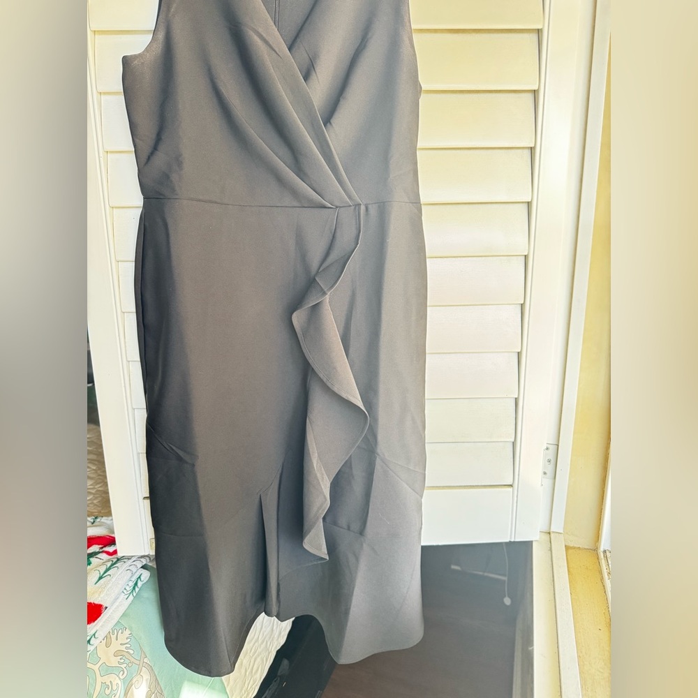 Anne Klein Black Asymmetrical Dress - Picture 3 of 5